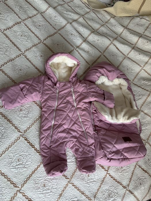 Зимний конверт с комбинезоном  5000 тг