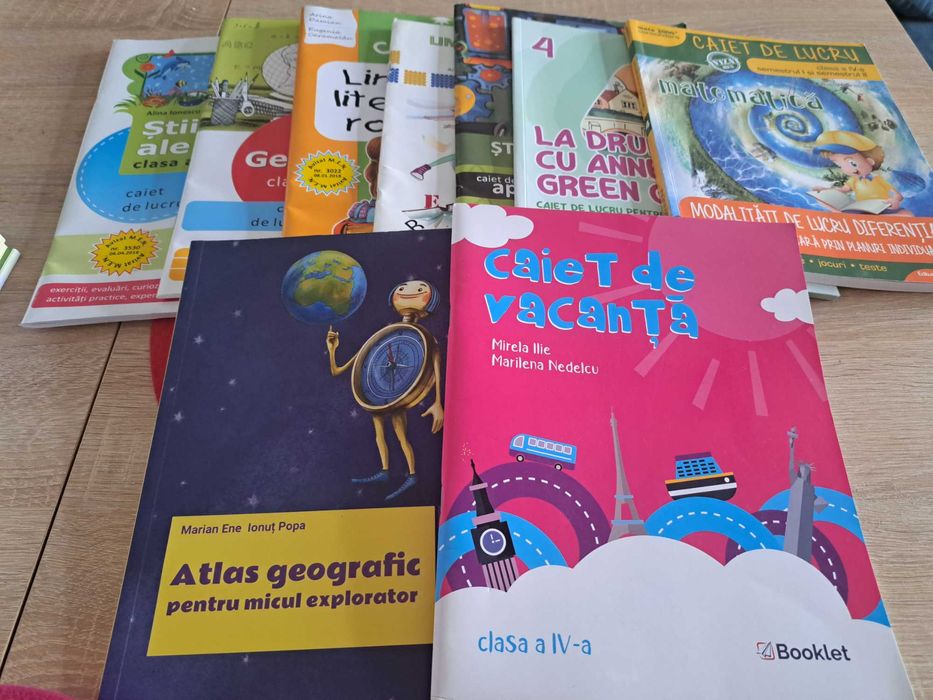 Caiete auxiliare NOI, de lucrat pe ele CLASELE 0-4