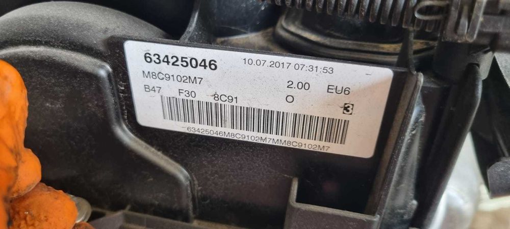 Motor BMW F30 F31 F20 F36 F34 F10 F11 X3 X4 F26 F25 190cai B47D20A