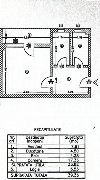 Garsonieră de închiriat – ideală pentru locuit sau activități comerciale