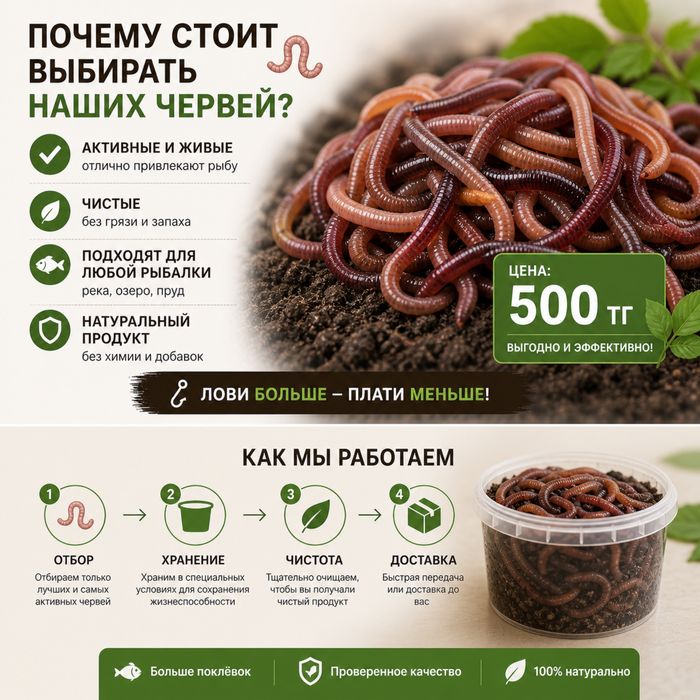 Черви рыболовные