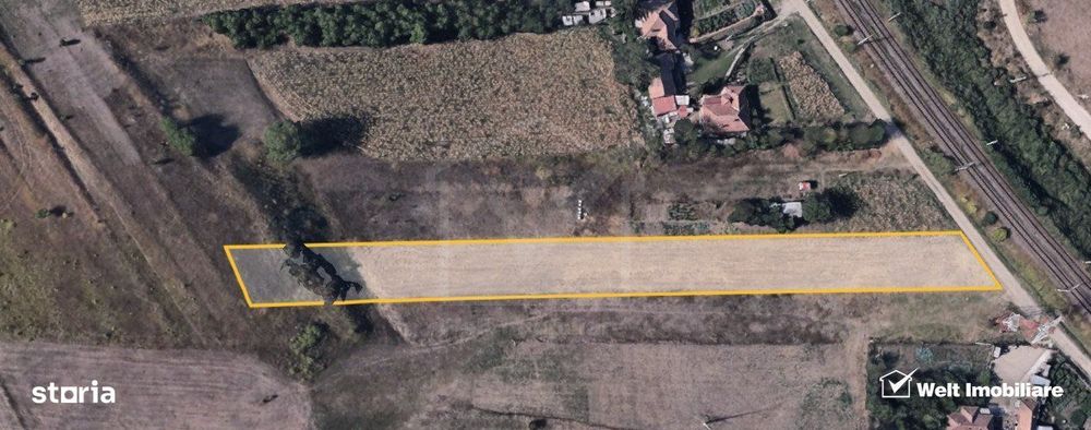 Teren constructii Apahida, acces drum, panorama superba