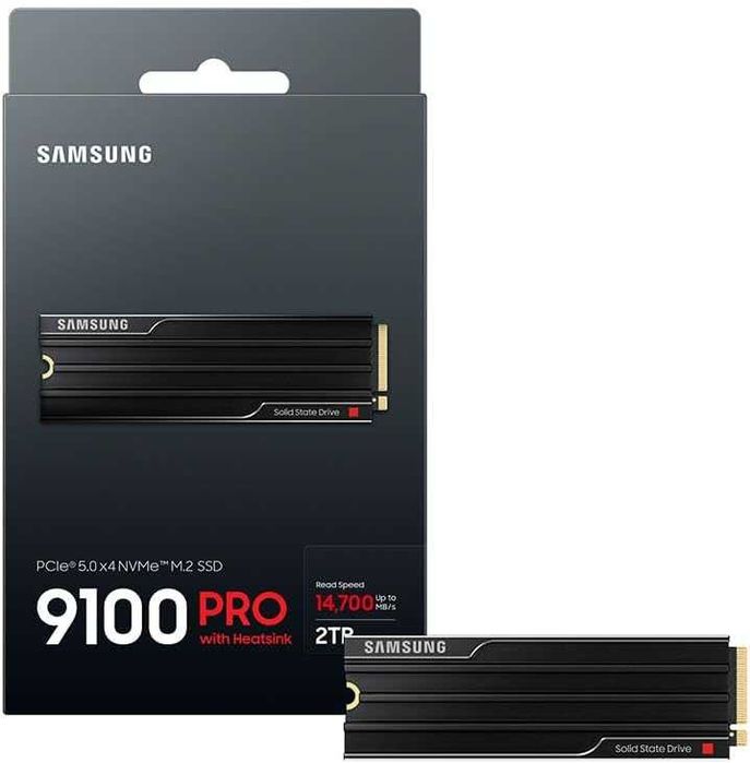 Samsung 9100 Pro 2TB heatsink, M.2, NVMe PCIe 5.0, SIGILAT IN CUTIE