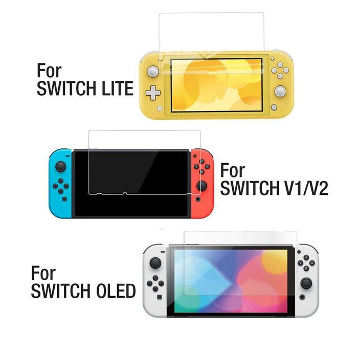 Folie protectie sticla securizata consola Nintendo Switch, Lite, OLED