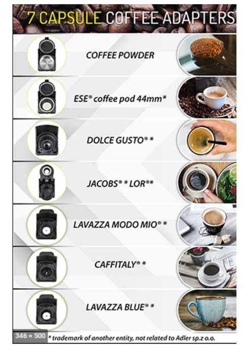 Еспресо машина за мляно кафе и капсули 9в1 Camry CR 4414, 3000W,19 bar