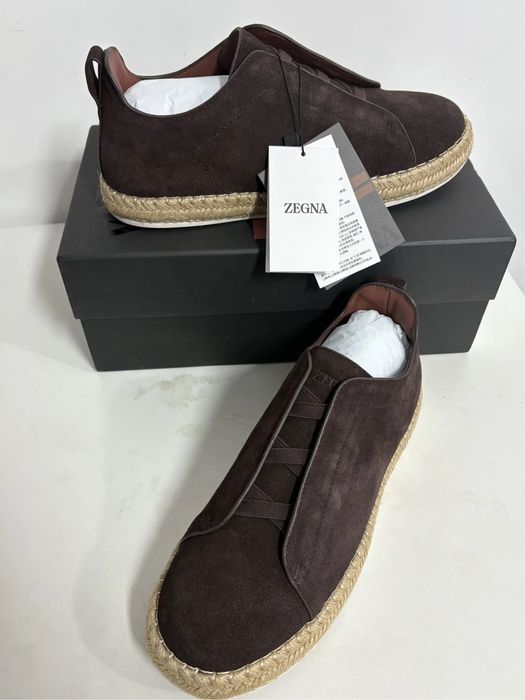 ZEGNA Triple Stitch  Leather
