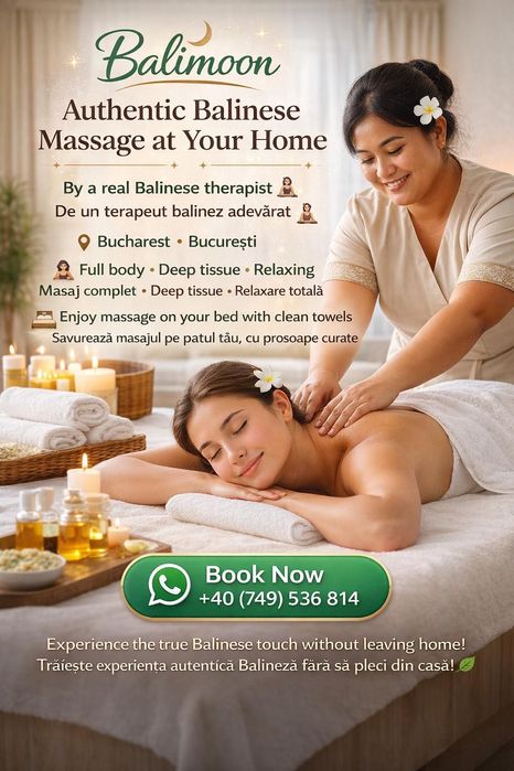 Masaj Terapeutic Autentic Balinez