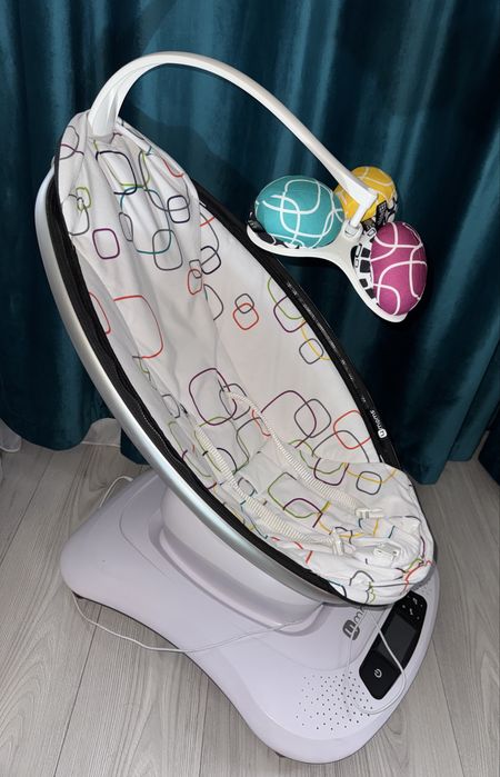 Fotoliu Balansoar Bebelusi 4MOMS MamaRoo 4.0 Plush Multicolor 00009016