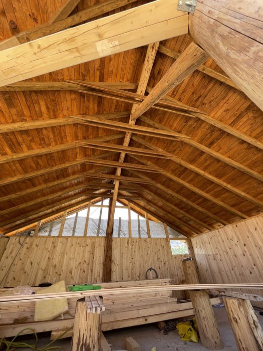 Покриви, Навеси, Дървени къщи