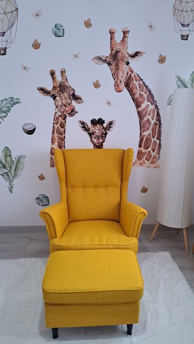Fotoliu și taburet Ikea