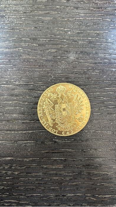 Vand monede placate cu aur de 24k Frank Iosif 4 ducat 1915