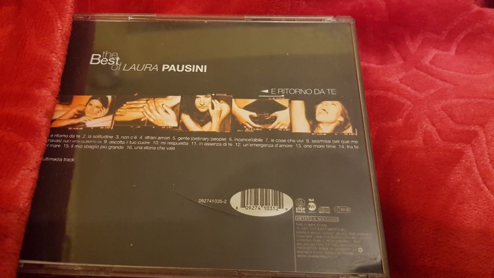 Laura Pausini- E ritorno da te - The Best of- Cd copy, superba copie