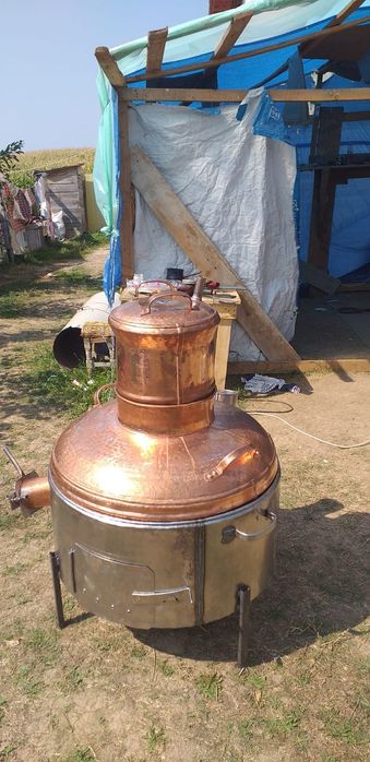 Cazan de tiuca din inox și cupru