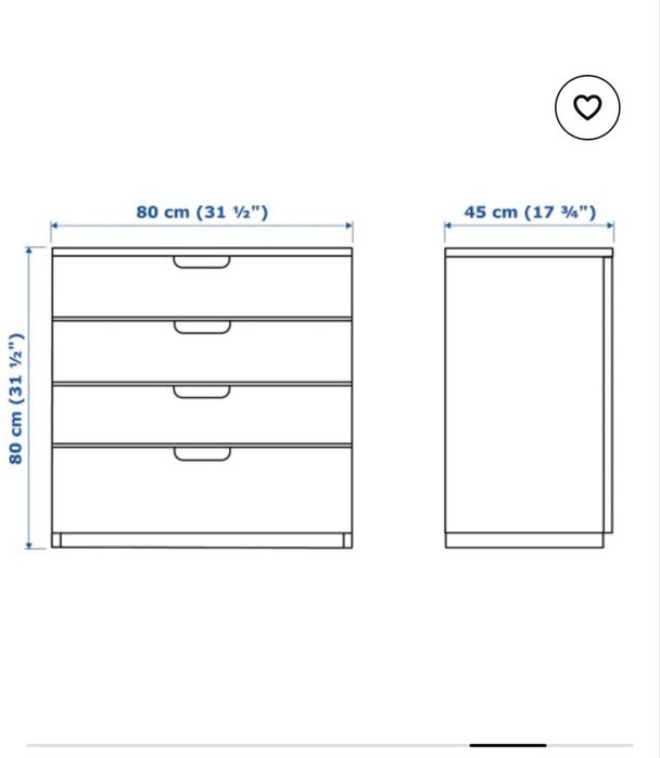 IKEA Метален скрин и контейнер на колелца със заключване GALANT