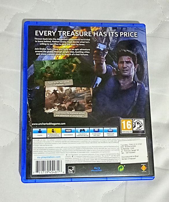 Uncharted 4 ps4 playstation 4 плейстейшън игри
