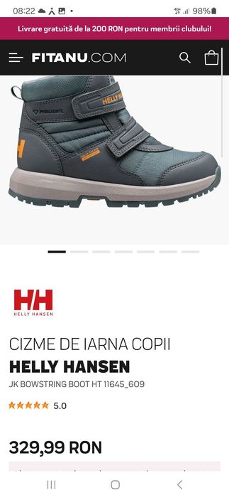 Ghete baieti Helly Hansen nr. 30