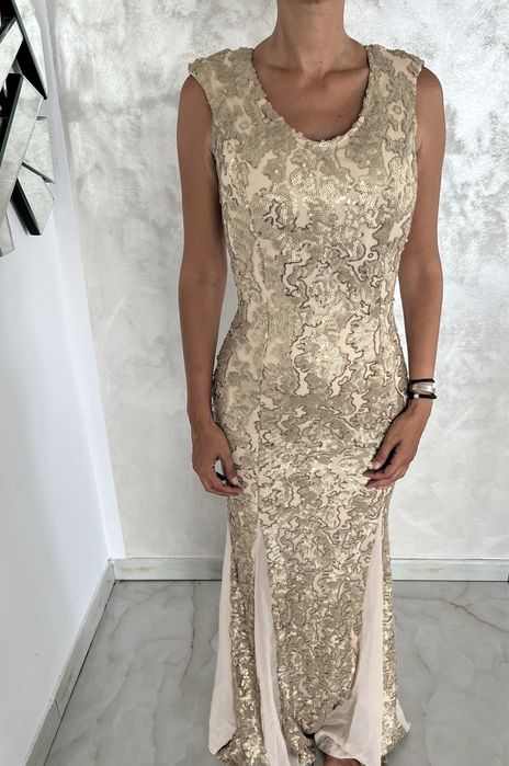 Rochie de seara aurie