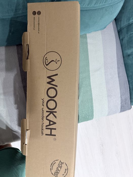 Narghilea Premium WOOKAH White Nox - NOUĂ / FULL BOX - Certificat Autenticitate