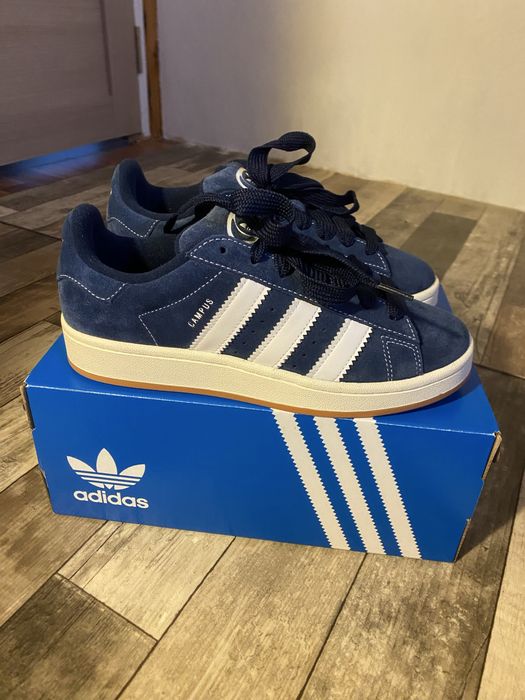 Adidas Campus 00s Bleumarin Alb Gum | Marimea 40.5 | NOU cu eticheta