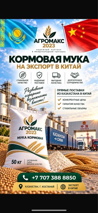 Кормовая Мука на Экспорт в Китай