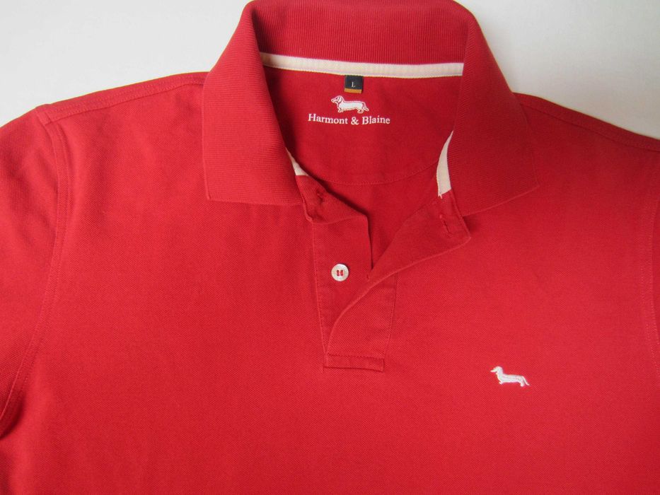 Tricoul polo Harmon Blaine, masura L,  100%Bumbac, stare f. buna
