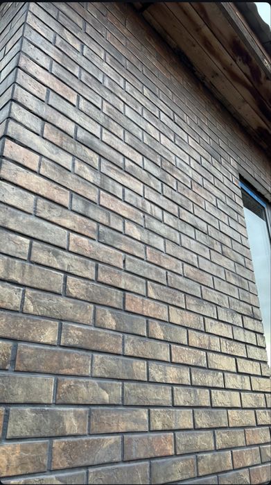 Утплене и облицовка фасада панелями TermKlinker