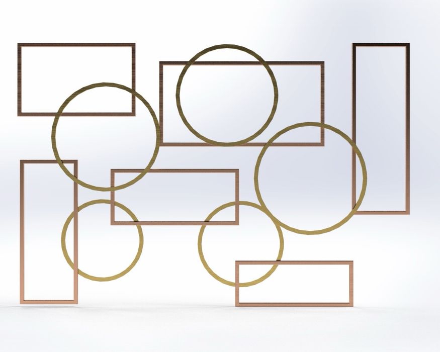 Decoratiune perete metal