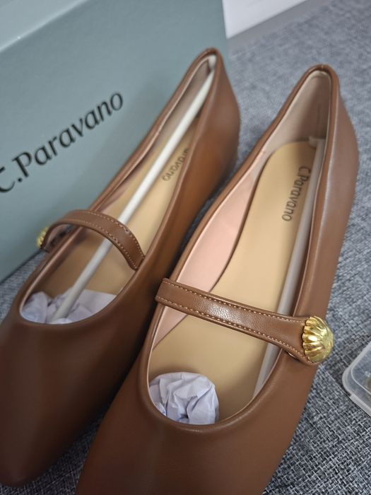 Balerini eleganti piele