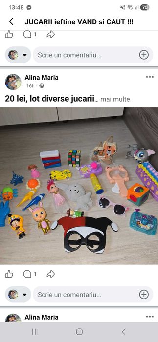 Lot haine si jucarii 47 lei