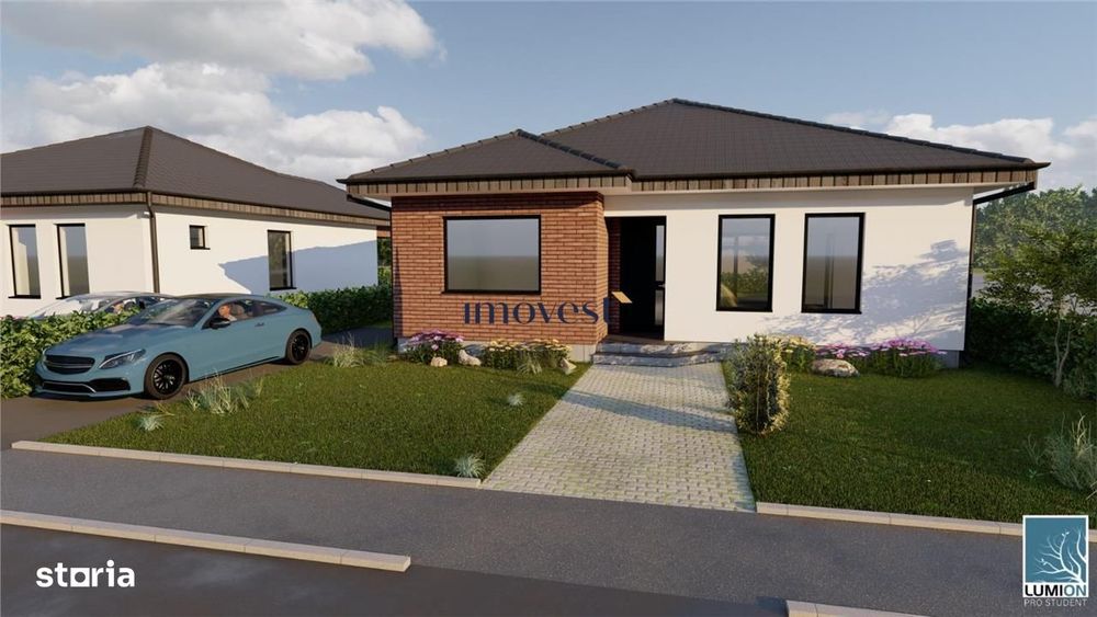 Casa Noua Semifinisata de Vanzare | 3 Dormitoare | 500 mp teren | Peti