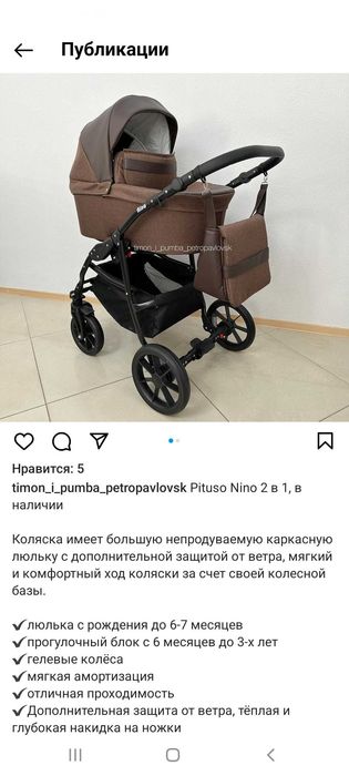 Коляска детская 2 в 1
