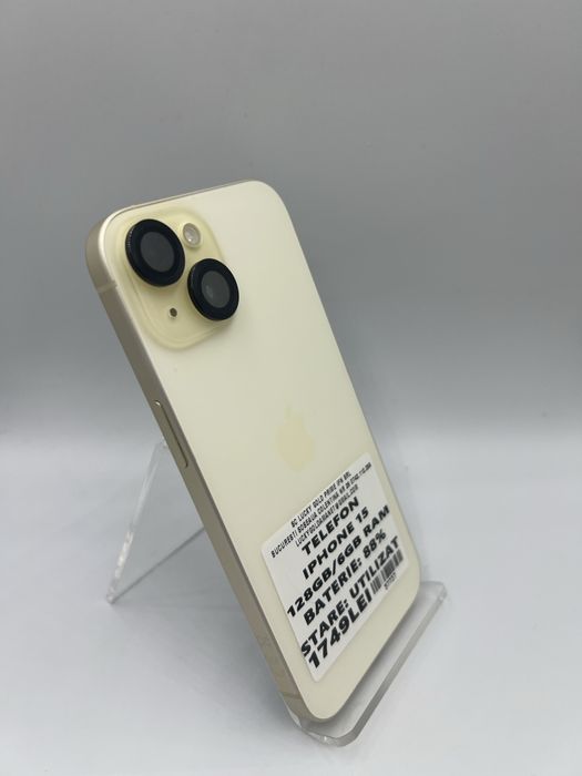Iphone 15 128Gb 88%Baterie Garantie #57737 Amanet Lucky Gold Colentina