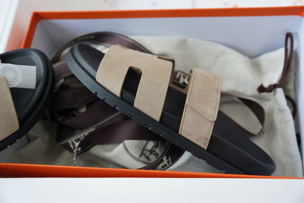 Papuci bărbați model Hermes Chypre