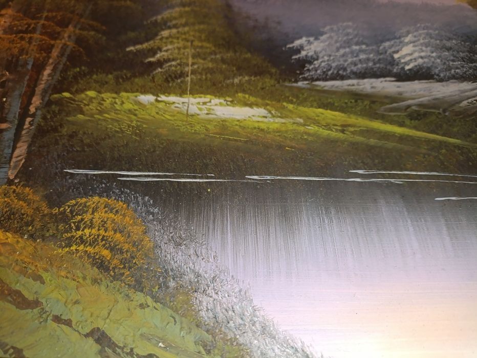 Tablou Pictat "Drumul Spre o Aventură Nouă în Natură" Anul 1998