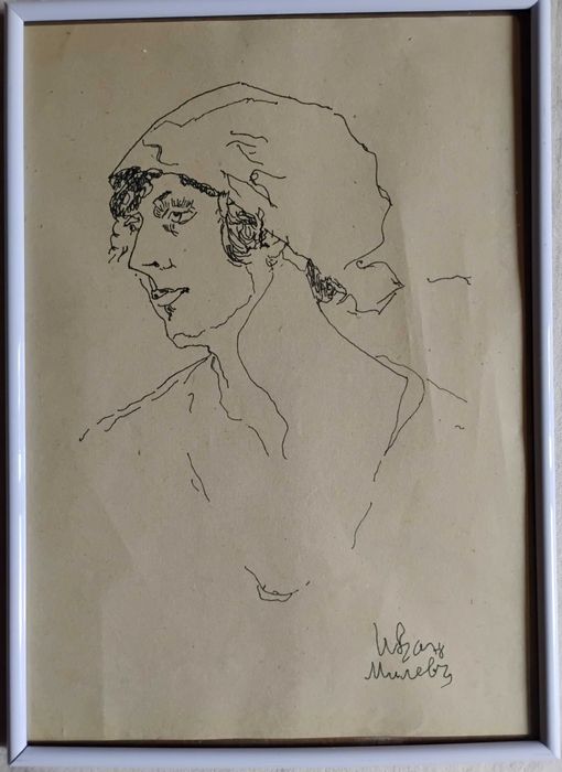 Стар графичен портрет .