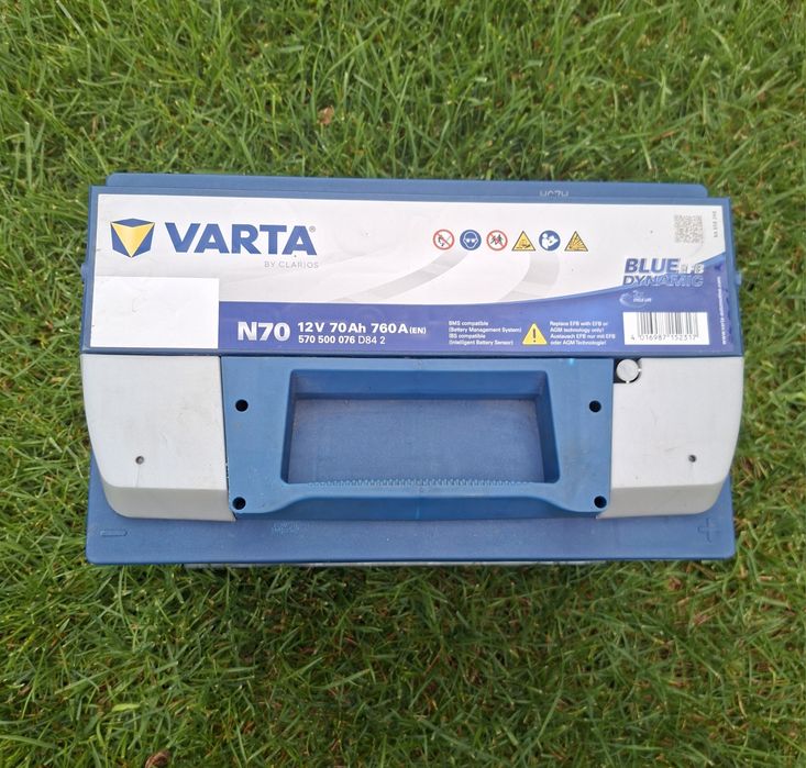 Baterie auto Varta Blue EFB 70Ah, 760A EN – Start-Stop