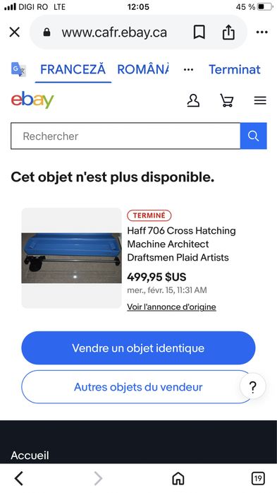 Vintage Haff rigla arhitect