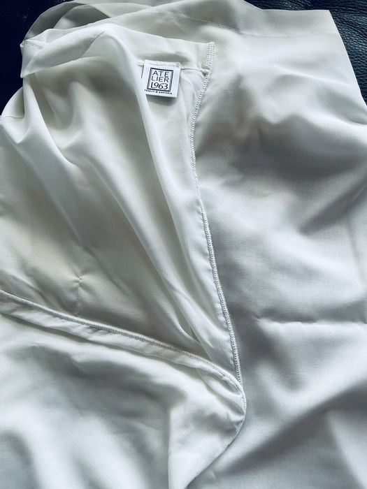 Perdea bej NOUA + sistem alb NOU prindere Mottura