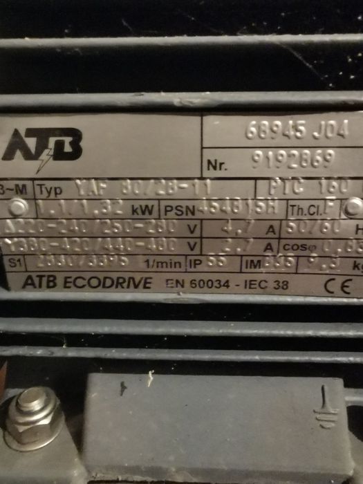 Ел. Двигател 1.1 чисто нов 
Външни размери на пу