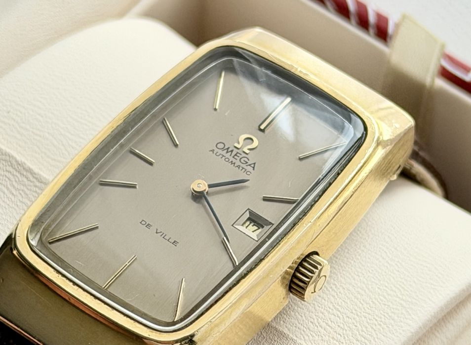 Ceas Omega De Ville Automatic.Aur&otel. Jumbo Rectangular.