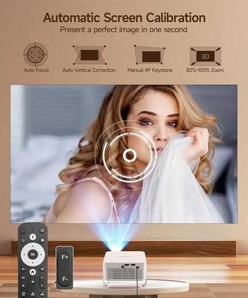 Proiector inteligent Magcubic,  suport Full HD 2K HY300GT, Garantie