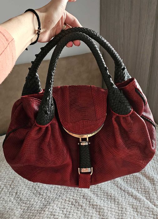 Geanta FENDI Braided Leather Spy