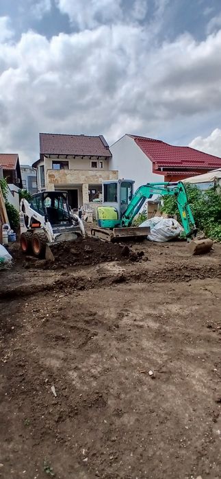 Excavatii Demolari Utilaje de inchiriat miniexcavator bobcat dumper et