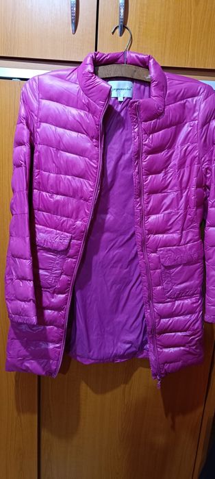 geaca dama roz din fas