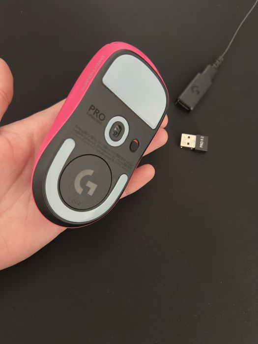 Mouse gaming Logitech G PRO X Superlight 2 Magenta - Impecabil + Cutie Transport