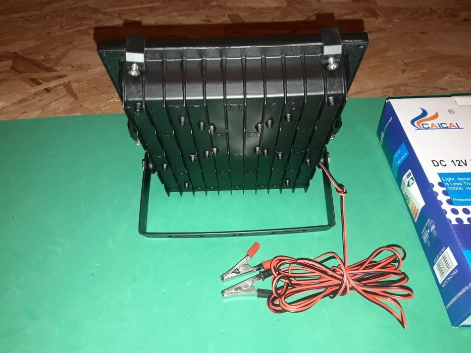 Proiector led 12v / 50w lumina alba camping, pescuit rezistent la apa!