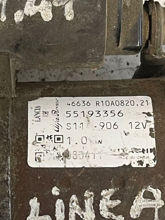 Electromotor Fiat Linea 323_, 110_ 2006 - > 1.4T R10A0820.21 55193356