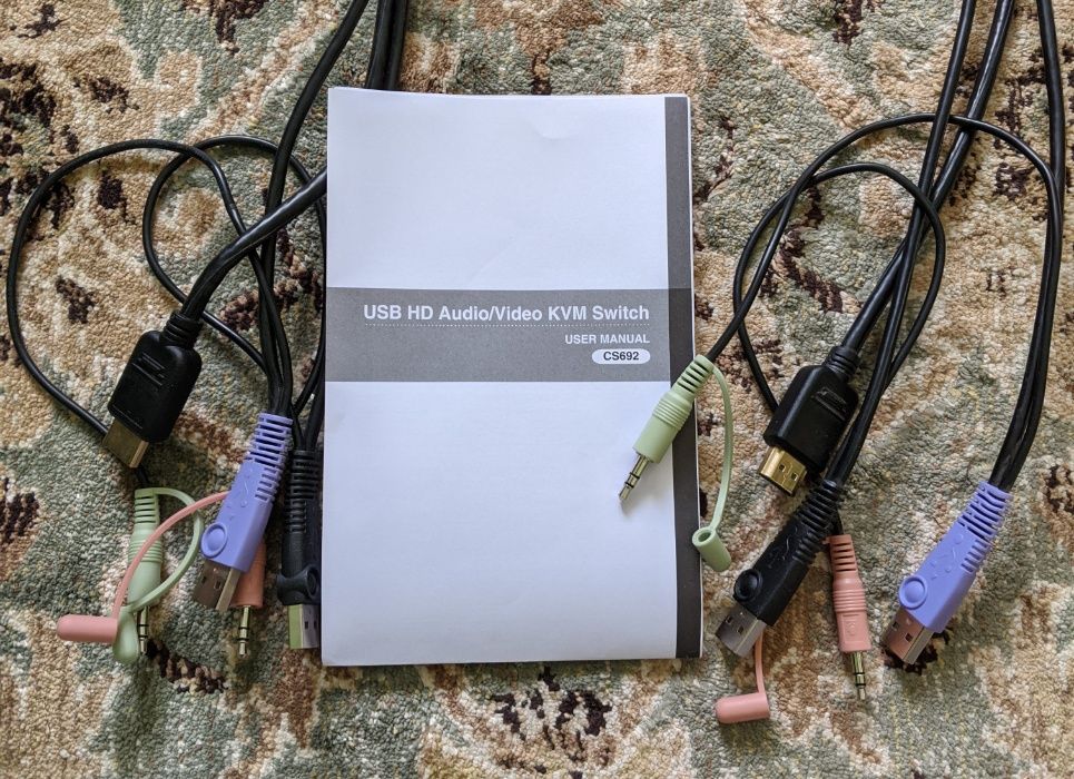 Switch KWM ATEN CS692 2 porturi HDMI, USB, Audio