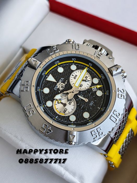 INVICTA SUBAQUA Yellow 50 mm, Инвикта нов мъжки часовник