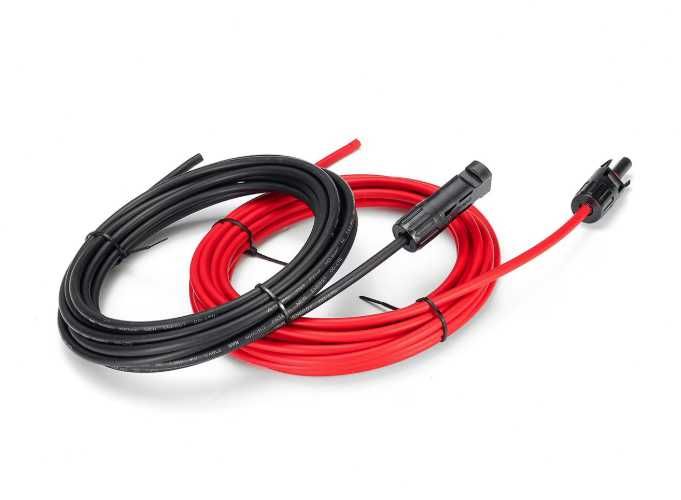 Cablu solar 6mm² cu mufe MC4 sertizate – gata de utilizare